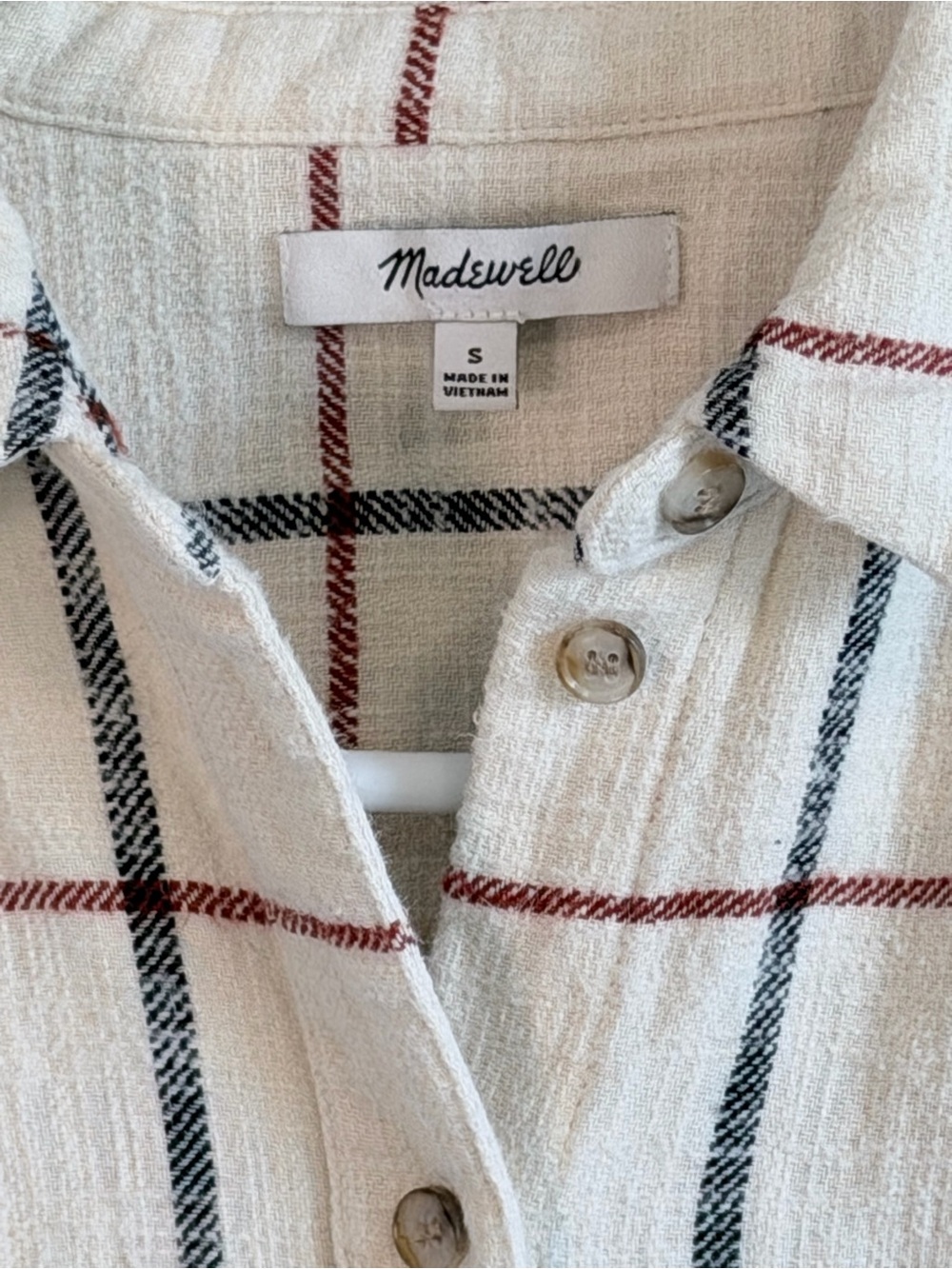Madewell Oversized Ex-Boyfriend Shirt in Windowpane - Picture 2 of 12